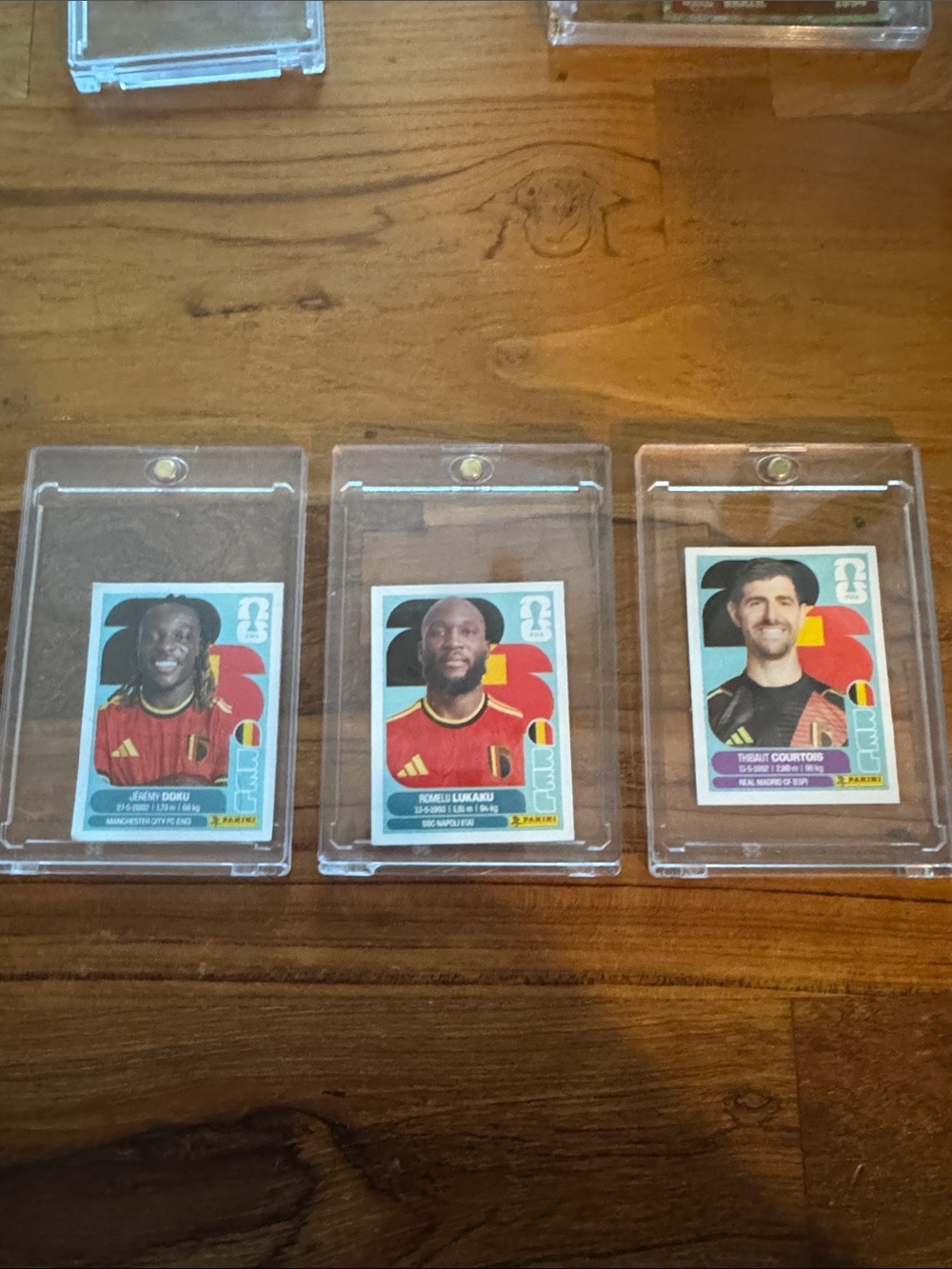 Panini World Cup Stickers- Belgium Trio